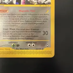 Pokemon Vintage Non-Holo Rare Magneton 022/147 Aquapolis E-Reader Wotc 2003 - Image 4