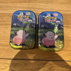 2x Pokemon TCG: Mega Evolution—Ascended Heroes Mini Tin: Clefairy & Chikorita - Image 1