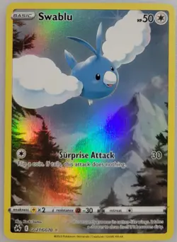 Swablu GG27/GG70 Pokemon Crown Zenith: Galarian Gallery Holo LP (1 of 3) - Image 1