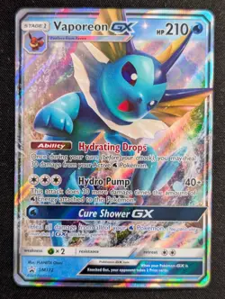 Vaporeon GX SM172 SM Promos Pokemon NM Holo - Image 1
