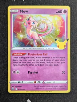 Mew 011/025 Celebrations Pokemon NM Holo - Image 1