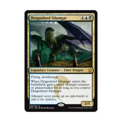 WOTC MtG Dragons of Tarkir Dragonlord Silumgar (MR) EX - Image 1