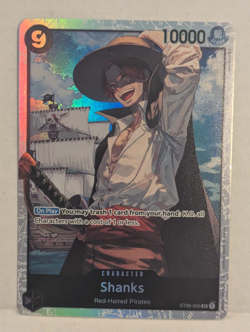 Shanks - ST08-005 - Super Rare - Near Mint - English One Piece CCG free shipping - Image 1