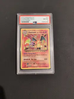 2016 Pokemon XY Evolutions Holo Charizard #11 PSA 8 NM-MT - Image 1