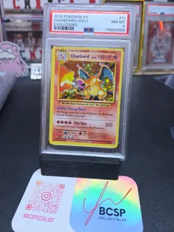 2016 POKEMON XY EVOLUTIONS #11 CHARIZARD-HOLO PSA 8 - Image 3