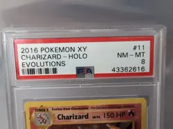 Pokemon TCG XY Evolutions 2016 Charizard Holo Rare PSA Grade 8 - Image 3