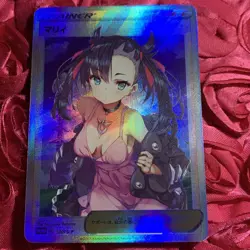 MARNIE Trainer Babe Goddess Anime ACG Waifu Girl Foil Collectible Card Cool - Image 1