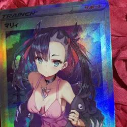MARNIE Trainer Babe Goddess Anime ACG Waifu Girl Foil Collectible Card Cool - Image 2