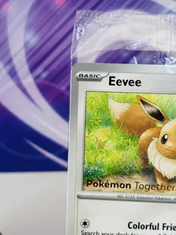 Pokemon TCG Eevee 133/165 Pokemon Together Sealed Promo Card UK seller gorgeous! - Image 3