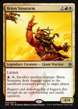 MTG Brion Stoutarm - Foil, Masters 25, Moderately Played, English - Image 1