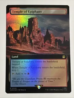 MTG Doctor Who Temple of Epiphany Extended Art Foil 0526 NM Rare - Image 1