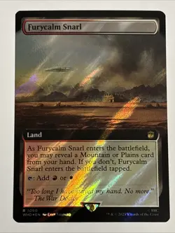 MTG Doctor Who Furycalm Snarl Extended Art Surge Foil 1090 NM Rare - Image 1