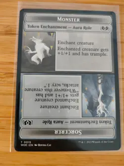 MTG Monster Sorcerer Role 0015 Wilds of Eldraine M/NM Free UK P&P - Image 1