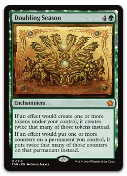 Doubling Season #216 (NM) Foundations FDN Magic MTG - Image 1