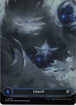 Island (0263) (Borderless) L Edge of Eternities 263 NM Foil MTG - Image 1
