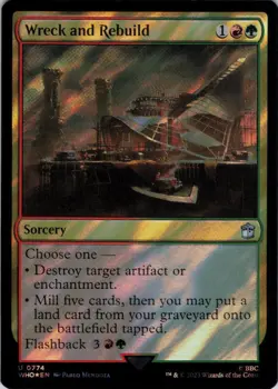 Wreck and Rebuild (Surge Foil) - Doctor Who (774) - NM Foil - Image 2