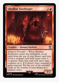 Sibylline Soothsayer (FOIL) TARDIS Showcase | Doctor WHO | MTG EDH | Unplayed NM - Image 1