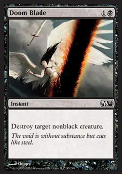 Doom Blade -Foil Light Play MTG Magic 2011 Core Set - Image 1