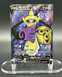 Pokemon TCG Aegislash V (Full Art) 177/185 Swsh04: Vivid Voltage Holo - LP Cond. - Image 1