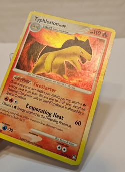 Typhlosion 16/123 Holo Rare Mysterious Treasures SWIRL Pokemon 1532 - Image 3
