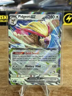 Pidgeot ex 164/197 Double Rare Obsidian Flames Pokemon Near Mint - Image 1