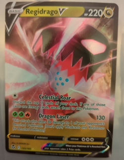 Regidrago V 135/195 Silver Tempest Ultra Rare Pokemon Card - Image 1