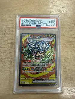 2025 Pokemon Prismatic Evolutions Teal Mask Ogerpon EX SIR PSA 6 - Image 1