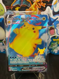 Surfing Pikachu VAMX 009/025 - 25th Celebrations - Pokemon TCG - NM - Image 1