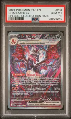 2024 Pokemon Paldean Fates Charizard EX #234 Special Illustration Rare PSA 10 - Image 1