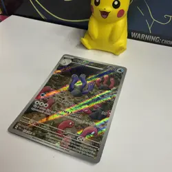 Pokemon TCG Wugtrio 224/091 Illustration Rare Paldean Fates NM - Image 3