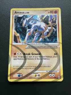 Pokemon TCG Arceus AR8 LV. 100 Platinum Holo Radiant Rare 2009 - Image 1