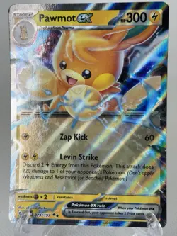 Pokemon SV Obsidian Flames DOUBLE RARE Pawmot EX 073/197 - Near Mint (NM) - Image 2