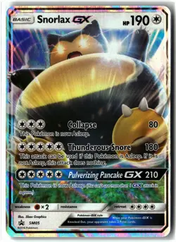 Snorlax GX - ⭐ SM05 Holo Promo Sun & Moon Promo Pokemon NM/LP - Image 1