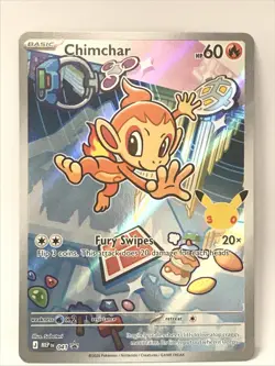 POKEMON ASCENDING HEROES First Partner PROMO 30th Anniversary CHIMCHAR MEP 041 - Image 1