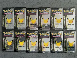 Pokemon TCG: Celebrations 25th Anniversary Booster Packs - 12 Sealed Packs - Image 1
