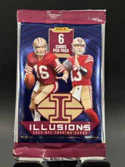 2023 Panini Illusions Football Factory Sealed Pack 6 Cards Per Pack - Image 1