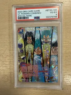 PSA Graded 4 - Dragon Ball Universe 7 Powers Combined Card BT20-140 SPR-English - Image 1