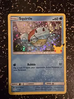 Pokemon Card McDonald's Promo Squirtle Holo 17/25 - Image 1
