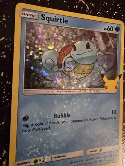 Pokemon Card McDonald's Promo Squirtle Holo 17/25 - Image 2
