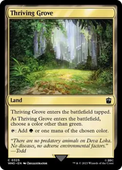 ~ Thriving Grove ~ NM Foil ~ UB: Doctor Who ~ MTG ~ - Image 1