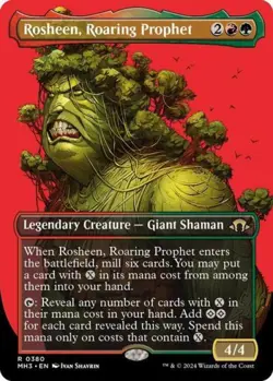 Rosheen, Roaring Prophet (Borderless) - Near Mint MTG Modern Horizons 3 - Image 1