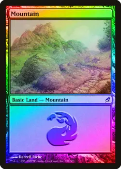 Mountain (297) FOIL Lorwyn NM Basic Land MAGIC THE GATHERING MTG CARD ABUGames - Image 1