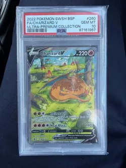 💎🔥Charizard v SWSH260 Black Star Promo 2022 PSA 10 - Image 1