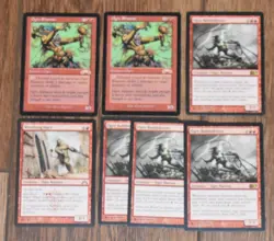 MTG 7x Red Rare Creatures Ogre Shaman, Battledriver, Wrecking - Image 2