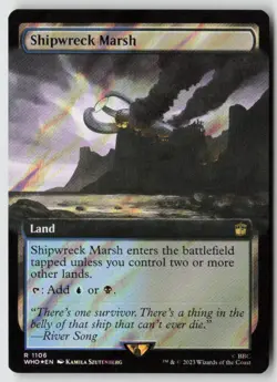 Shipwreck Marsh (Extended Art) (Surge Foil) Doctor Who (1106) Foil - MTG - Image 1