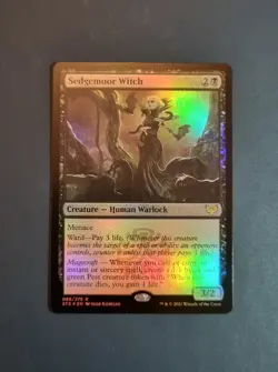 Mtg Sedgemoor Witch ~ Strixhaven ~ Foil ~ Near Mint - Image 1