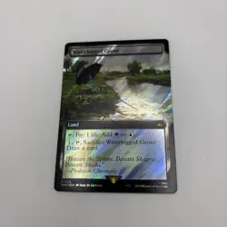 Waterlogged Grove Extended Art Surge Foil Magic MTG Doctor Who 1125 NM - Image 2
