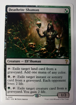 Deathrite Shaman - MTG Mystery Booster 2 - White Border - Rare 0081 NM - Image 1