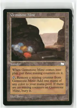 Gemstone Mine Weatherlight Land MTG NM - Image 1