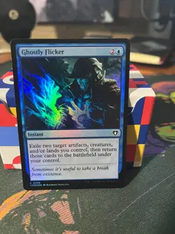 MTG Ghostly Flicker Commander Masters Foil (0098) LP FREE SHIPPING - Image 1